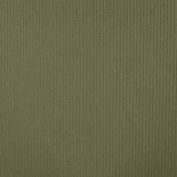 Preview: Baumwolljersey Rippjersey uni army