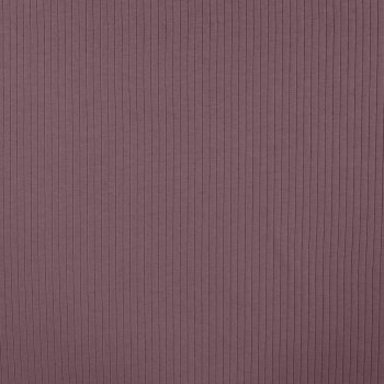 Preview: Baumwolljersey Rippjersey uni mauve