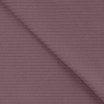 Baumwolljersey Rippjersey uni mauve