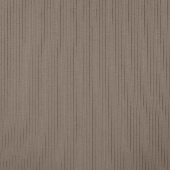 Preview: Baumwolljersey Rippjersey uni taupe