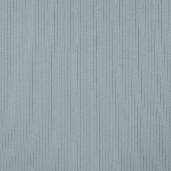 Preview: Baumwolljersey Rippjersey uni dusty blue