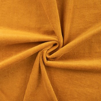 WASHED CORD 8W STRETCH  - goldbraun