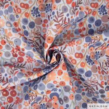 Preview: Wasserabweisender Stoff Blueberries, Waterproof