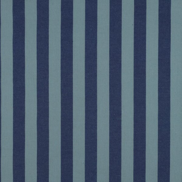 Baumwoll Popeline YD Stripes Blau / Grün