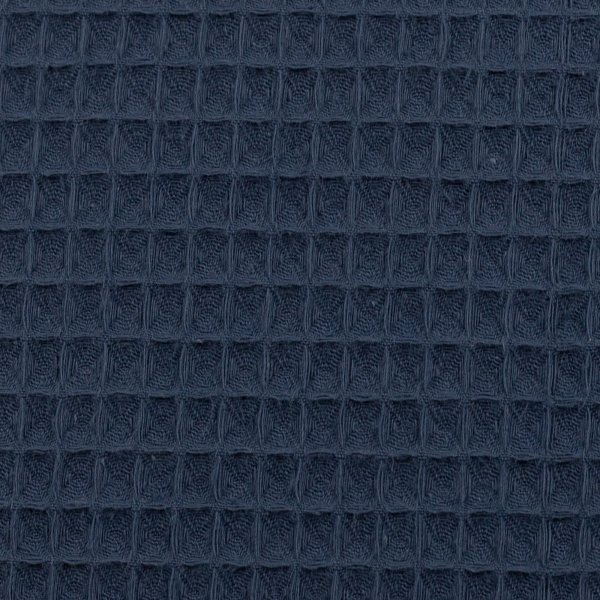 Waffelpiqué Nelson uni blau