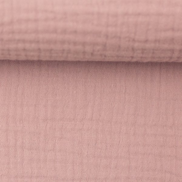 Musselin Double Gauze altrosa hell