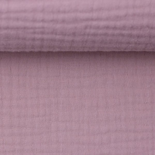 Musselin Double Gauze mattes lila