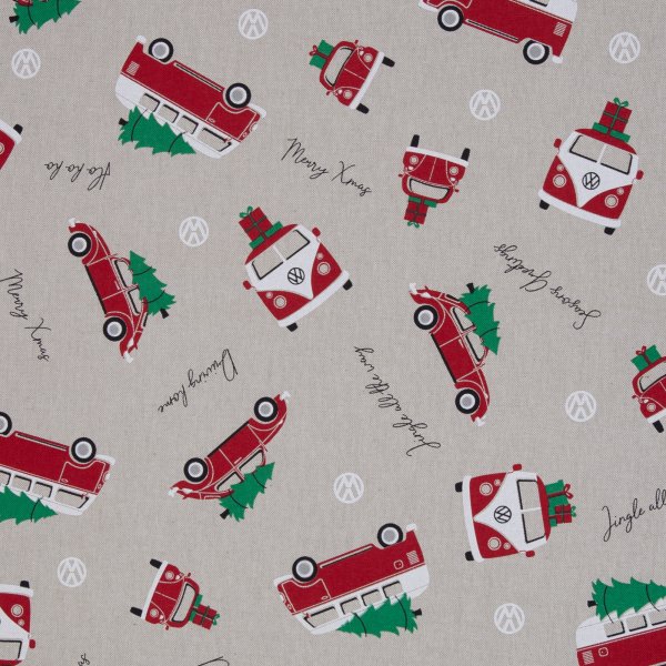 Canvas Weihnachten VW Bully XMAS Ride Mery Xmas
