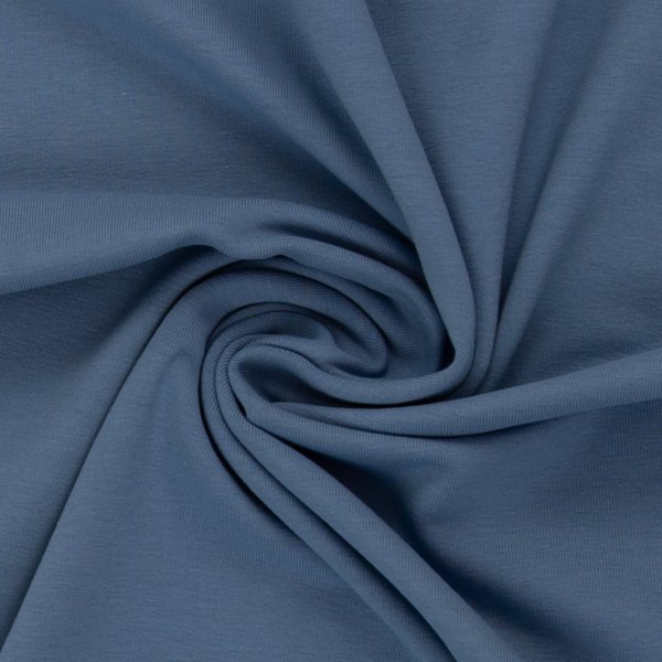 Uni Baumwolljersey Vanessa rauchblau FS25