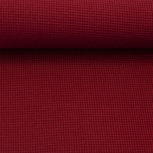 Waffeljersey CLARISSA burgundy