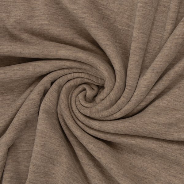 Merino Strick beige meliert 100% Merinowolle