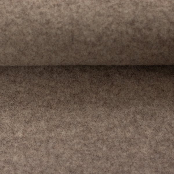 Merino Fleece beige meliert 100% Merinowolle