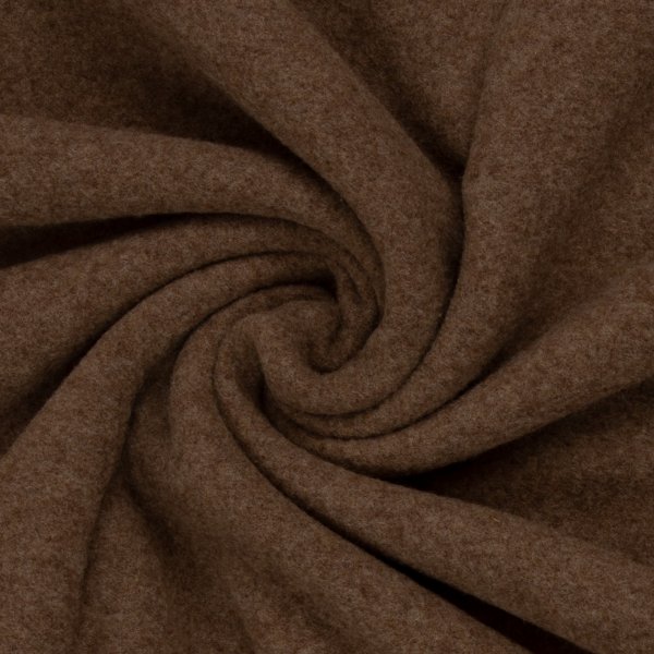 Merino Fleece schlamm meliert 100% Merinowolle