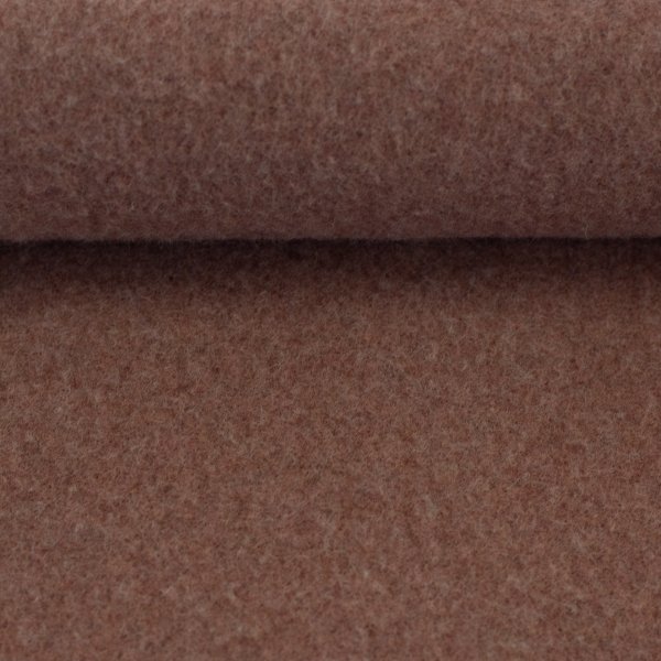 Merino Fleece dark old rose meliert 100% Merinowolle
