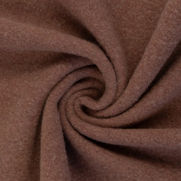 Merino Fleece dark old rose meliert 100% Merinowolle