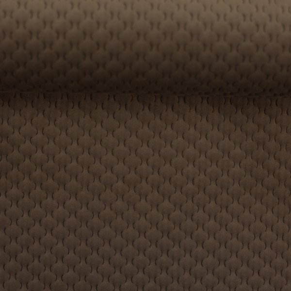Deko Samt Stoff Caracas taupe