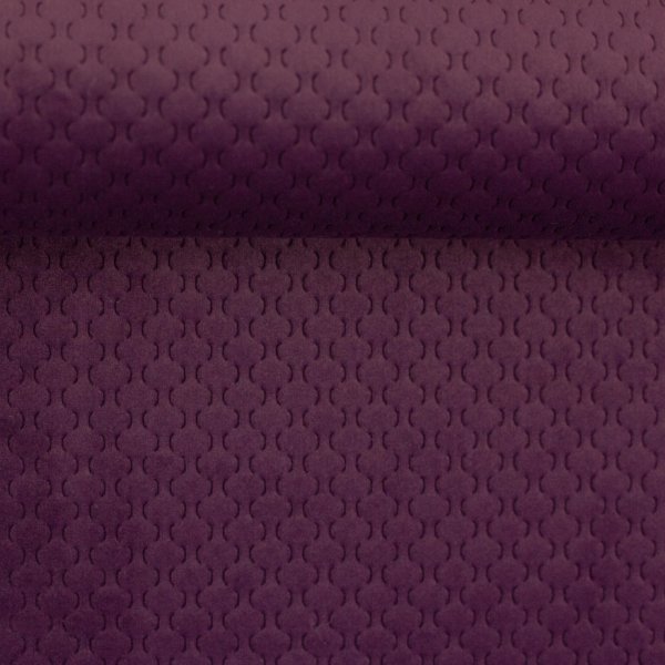 Deko Samt Stoff Caracas bordeaux