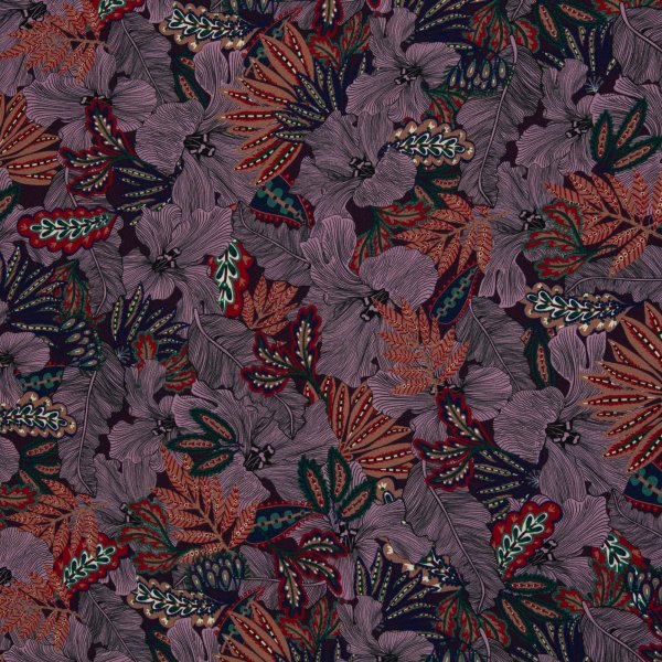 Viskose Webware Indian Summer by Bienvenido Colorido bordeaux