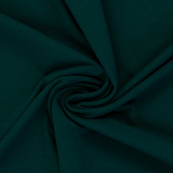 French Terry Sommersweat HW25/26 Maike uni dunkles moosgrün