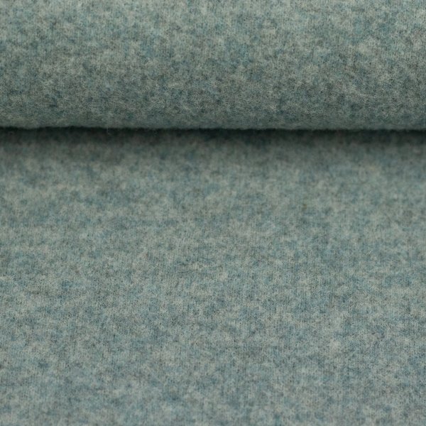 Merino Fleece mint meliert 100% Merinowolle