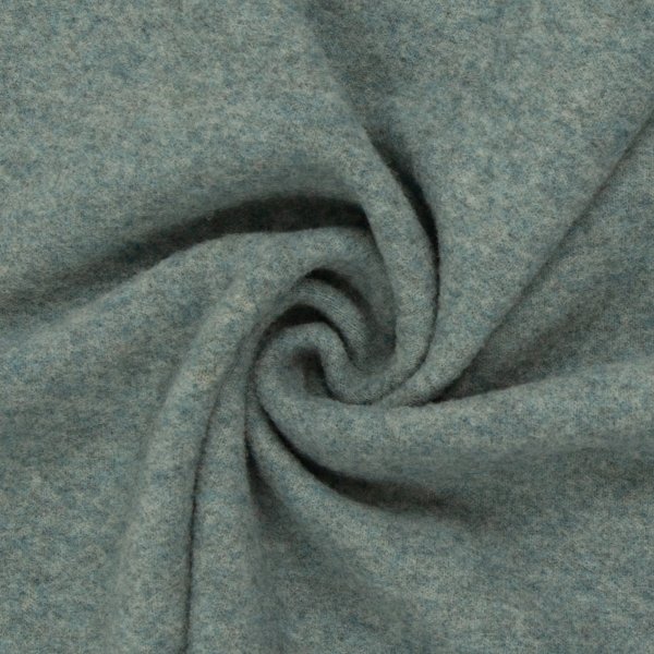 Merino Fleece mint meliert 100% Merinowolle