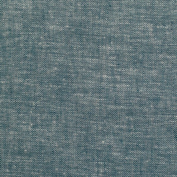 Leinen- Baumwoll Mischgewebe "Paul" petrol meliert