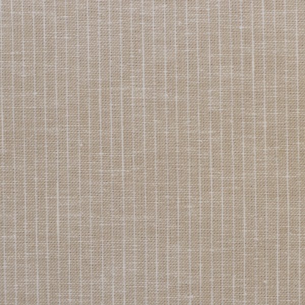 Leinen- Baumwoll Mischgewebe "Paul" hellbeige meliert gestreift