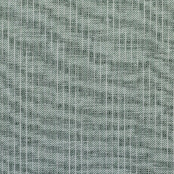 Leinen- Baumwoll Mischgewebe "Paul" mint meliert gestreift