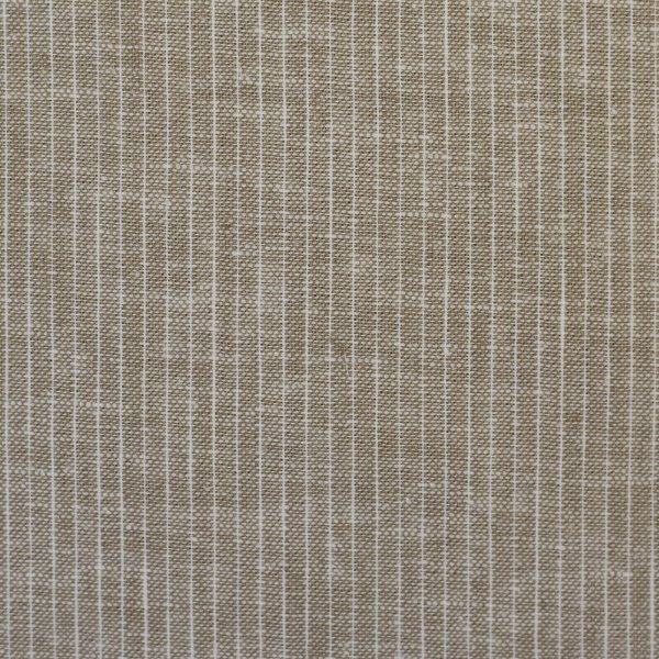 Leinen- Baumwoll Mischgewebe "Paul" schlamm meliert gestreift