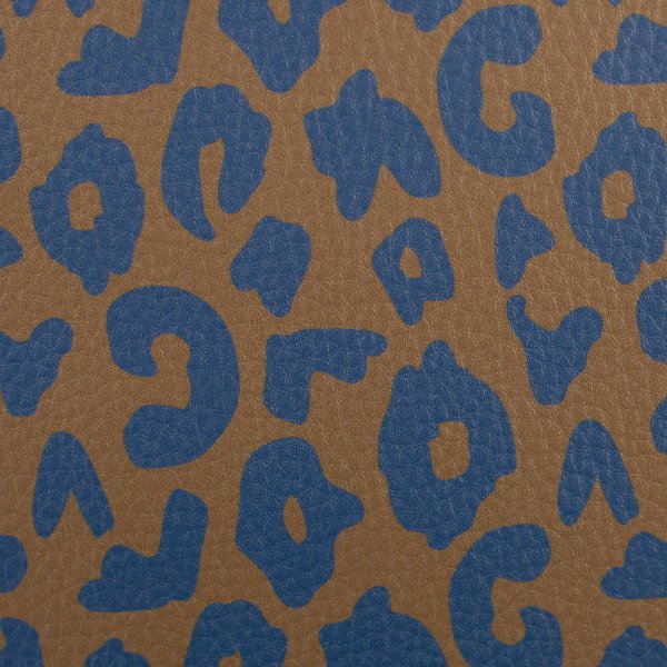 Kunstleder Happy Collection Leo by Cherry Picking ocker/blau