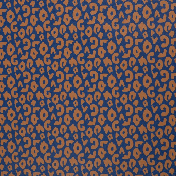 Kunstleder Happy Collection Leo by Cherry Picking dunkelblau/ocker