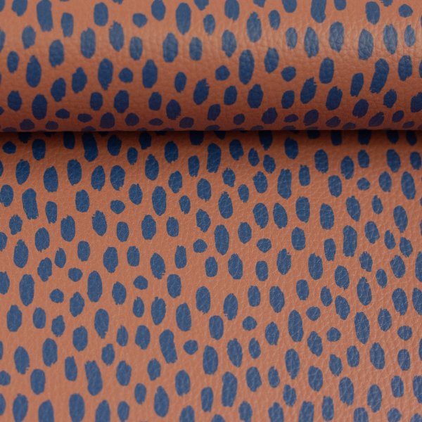 Kunstleder "Brush & wild" by Cherry Picking - Brushstrokes terracotta