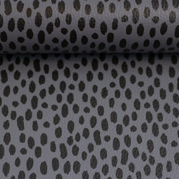 Kunstleder "Brush & wild" by Cherry Picking - Brushstrokes grau