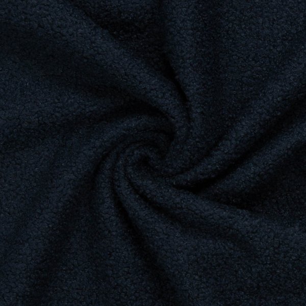 Teddybouclé/ Fleece "Teddy" dunkelblau/ Swafing
