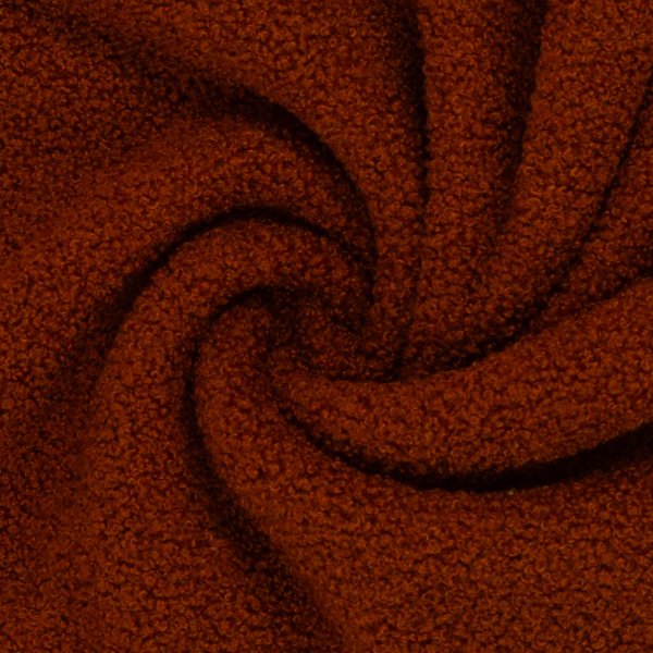 Teddybouclé/ Fleece "Teddy" terracotta/ Swafing