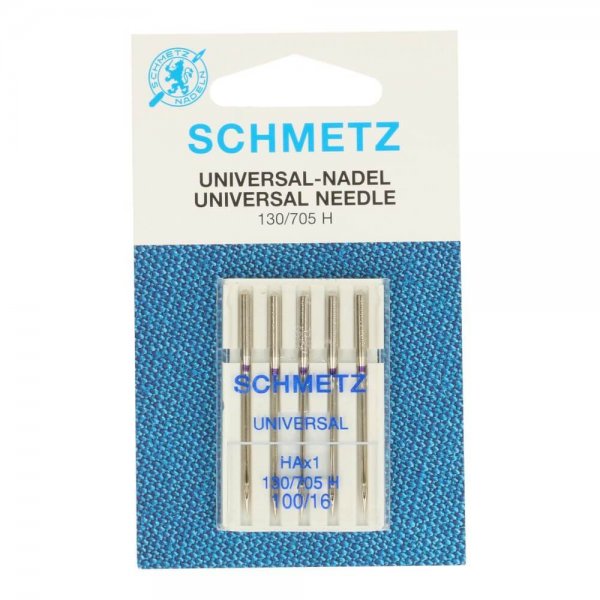 SCHMETZ Nähmaschinennadeln Universal Nadeldicke 100/16