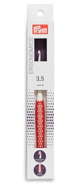 PRYM Ergonomics Wollhäkelnadel 3,5 mm Länge 16 cm