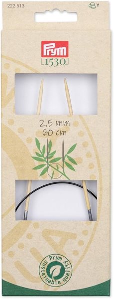 Rundstricknadeln Bambus 60cm, verschiedene Stärken