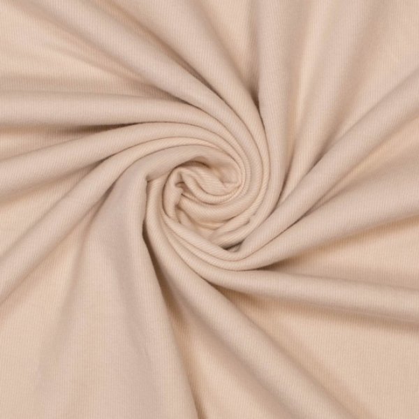 Viskose Ripp-Jersey uni beige Öko-Tex