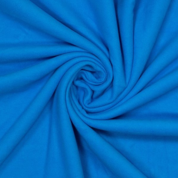 Viskose Ripp-Jersey uni hellblau Öko-Tex