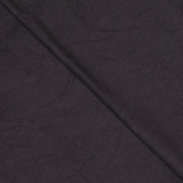 Viskose Ripp-Jersey uni schwarz Öko-Tex