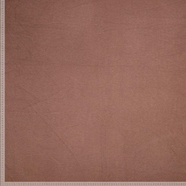 Viskose Ripp-Jersey uni braun Öko-Tex