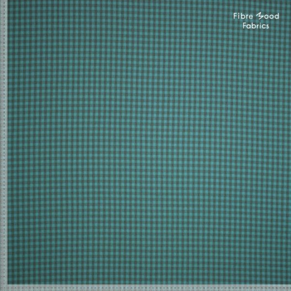 Baumwolle Seersucker - Checks rauchblau/dunkelblau