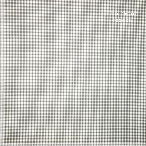 Baumwolle Seersucker - Checks weiss/grau