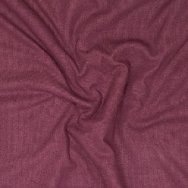 Viskose Ripp-Jersey uni mauve Öko-Tex