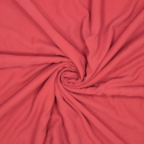 Viskose Twill Webware - Cupro Touch - uni -  dunkelrot