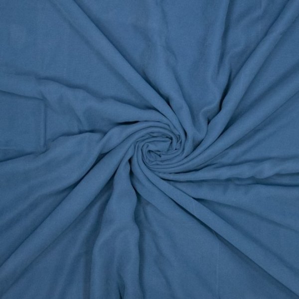 Viskose Twill Webware - Cupro Touch - uni -  dark demin