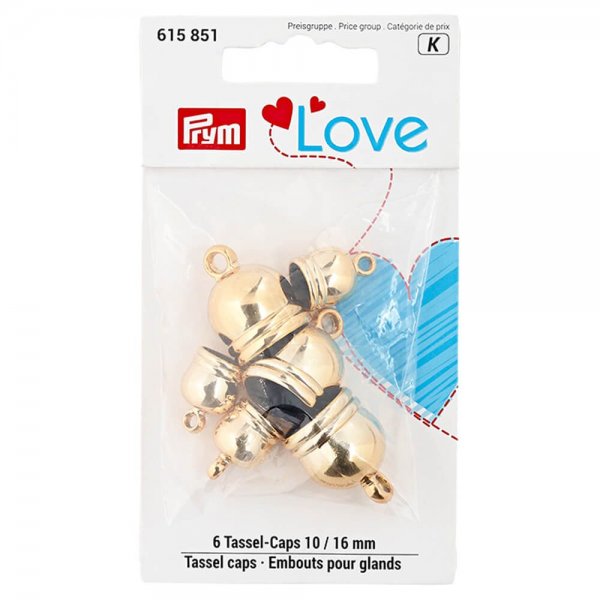 Quastenkappen 10-16 mm gold Prym Love - Kopie