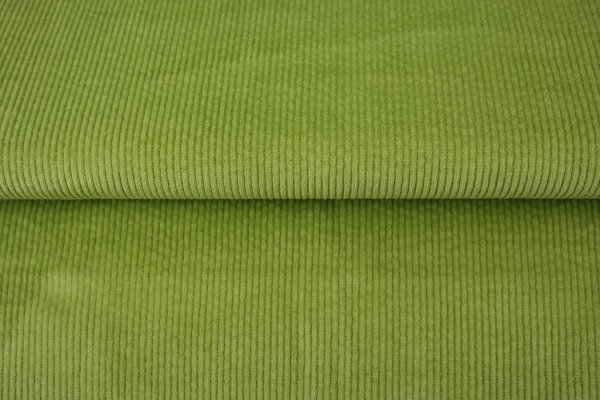WASHED CORD 6W STRETCH apfelgrün
