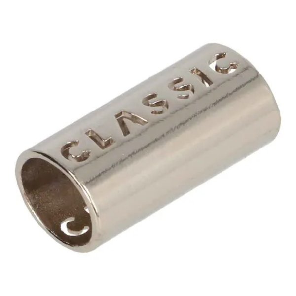 2 Stück Kordelenden nickel silber für Kordeln bis 8mm